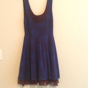 Free People Knit Tank Dress with Beaded Neckline